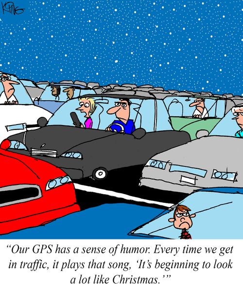 "How GPS has a sense of humor."