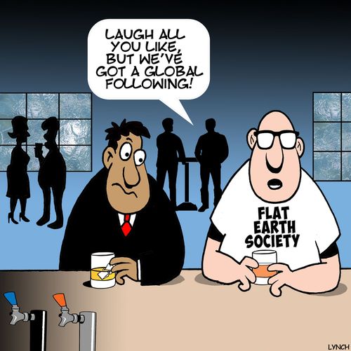 "Laugh all you like, but we've got a global following!"