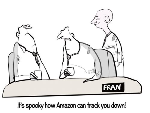 It's spooky how Amazon can track you down
