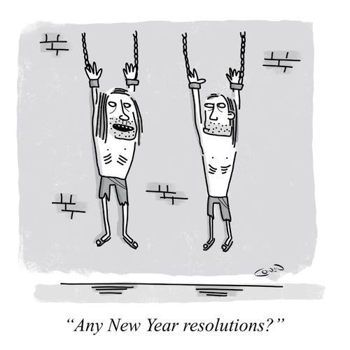  "Any New Year resolutions?"