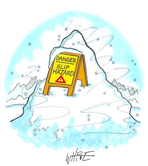 Danger: Slip hazard