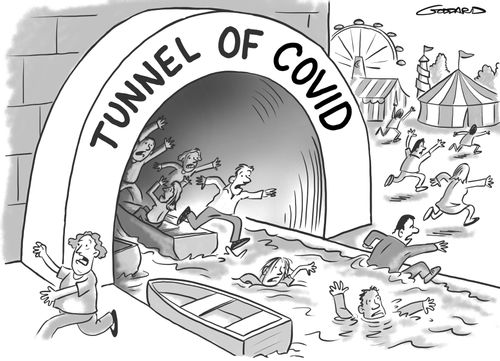 Tunnel of Covid.