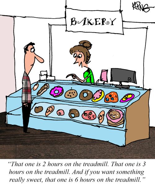 "That one is 2 hours on the treadmill."