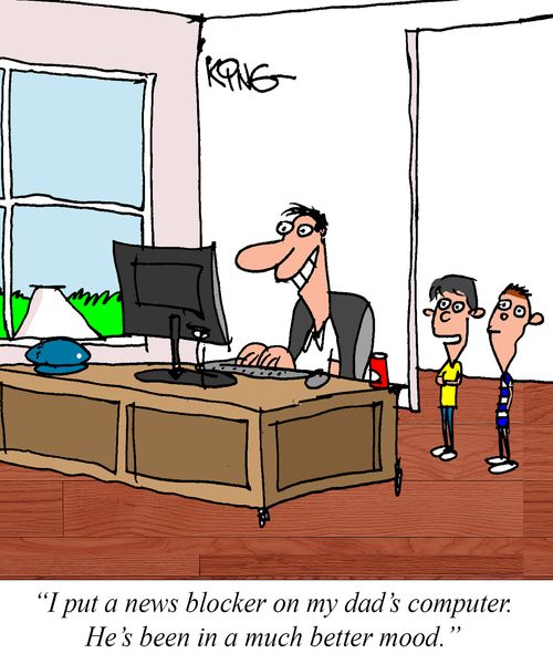 "I put a news blocker on my dad's computer."