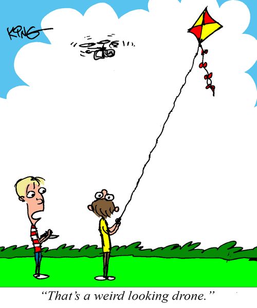 "That's a weird looking drone."