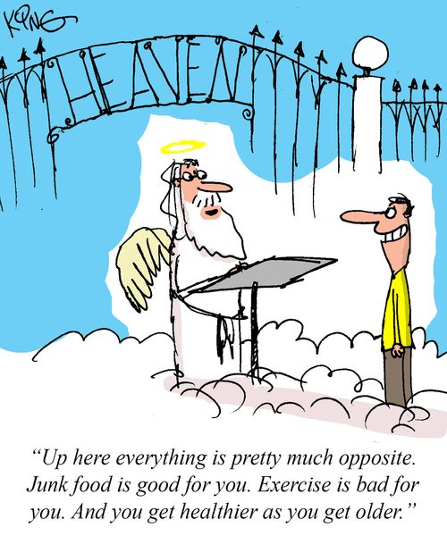 "Up here everything is pretty much opposite."