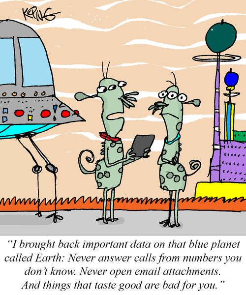 "I brought back important data on that blue planet called Earth."