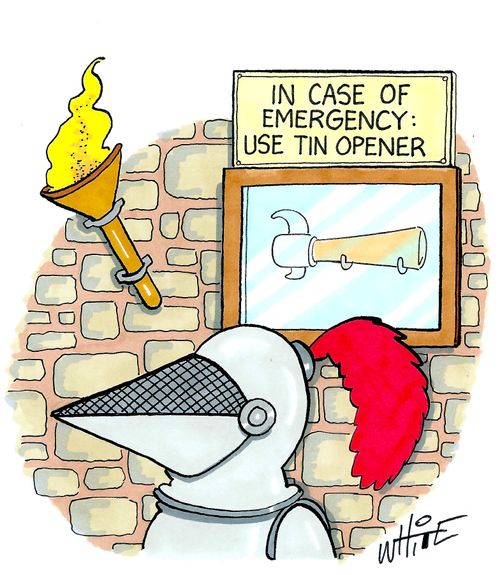 In case of emergency - use tin opener...
