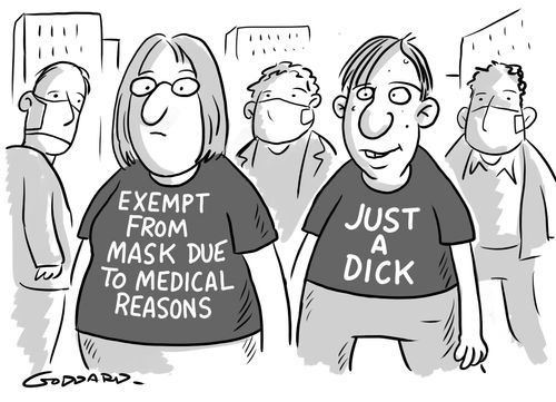 Exempt from mask wearing