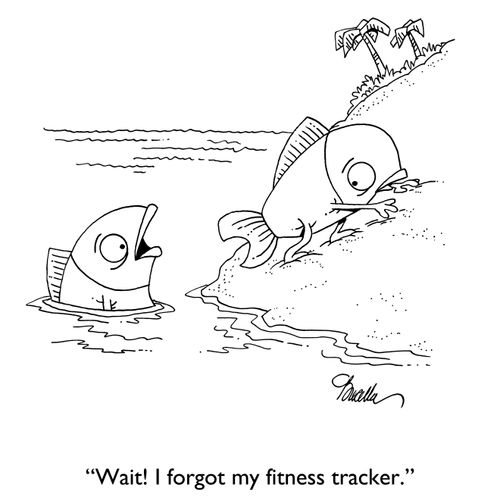 "Wait! I forgot my fitness tracker."