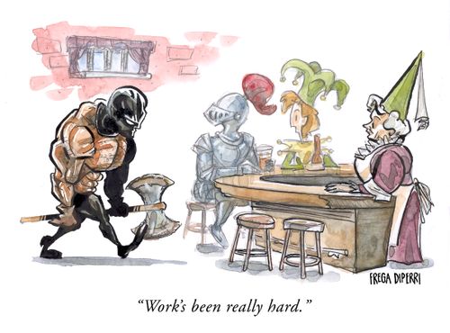 "Work's been really hard."