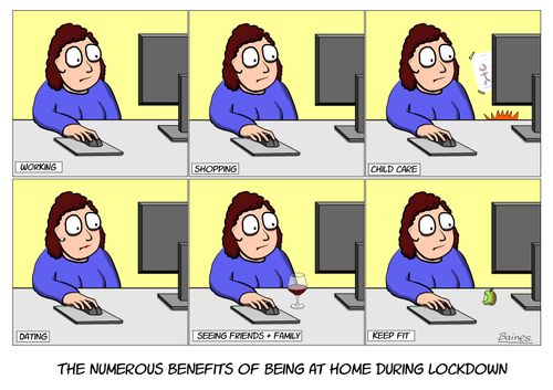 The numerous benefits of being at home during lockdown