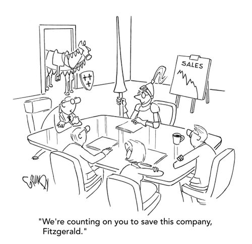 "We're counting on you to save this company, Fitzgerald.