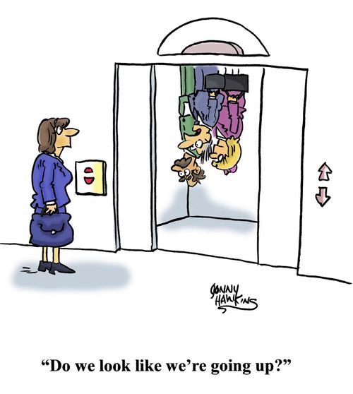"Do we look like we're going up?"