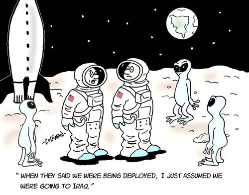 Troops Deployed To An Alien Planet