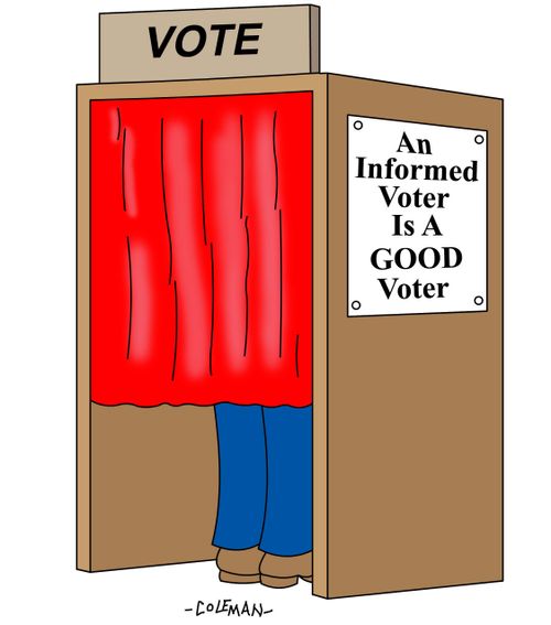 An informed voter is a good voter