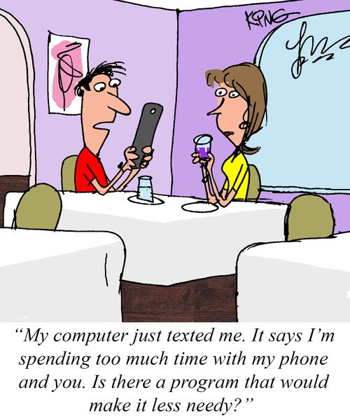 "My computer just texted me."
