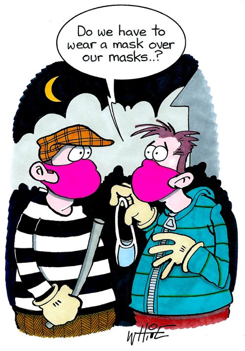 "Oo we have to wear a mask over our masks..?"