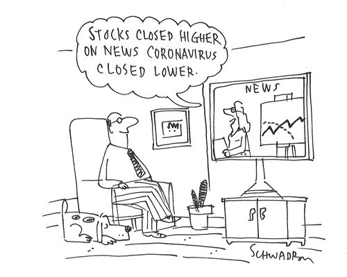 Stocks closer high on news coronavirus closed lower
