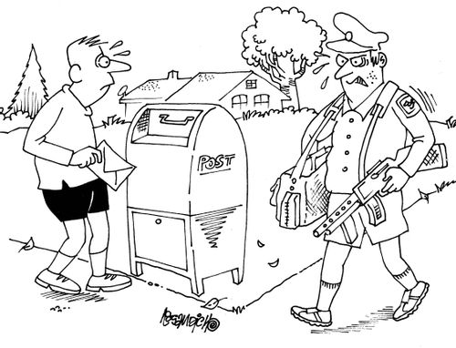 Postal worker goes postal