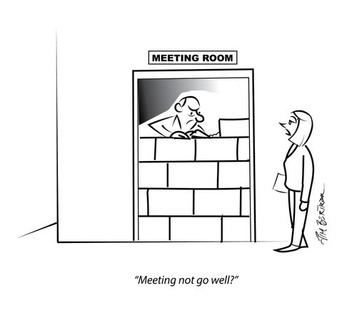 Meeting not going well?"
