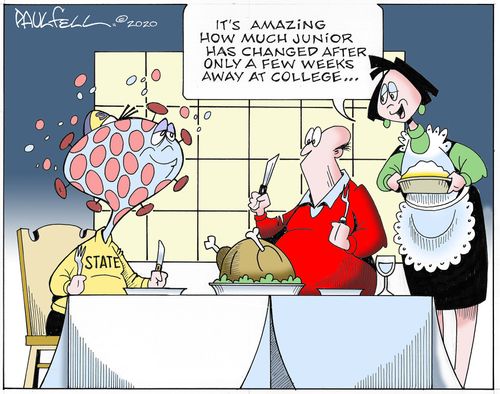 "It's amazing how much Junior has changed after only a few weeks away at college..."