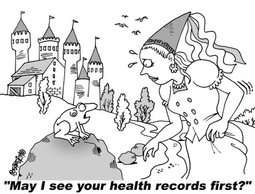 "May I see your health records first?"