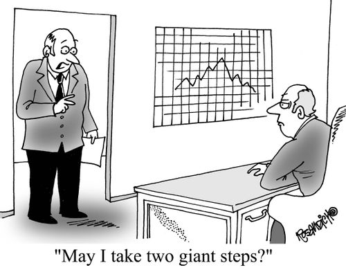 "May I take two giant steps?"