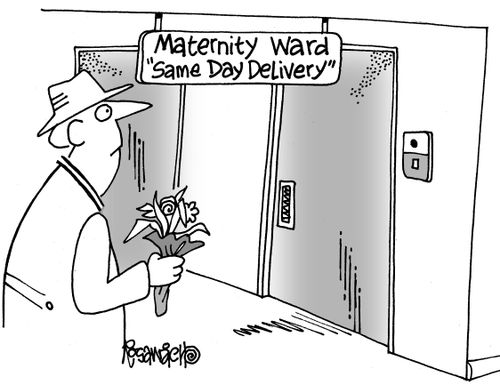 Maternity ward 'same day delivery'