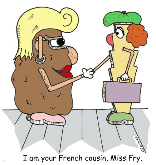 "I am your French cousin, Miss Fry."