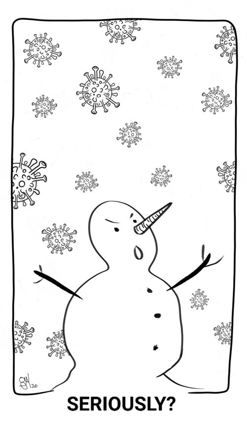 Coronavirus Snowman