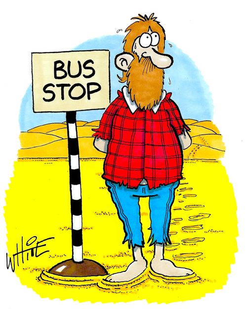 desert bus stop...