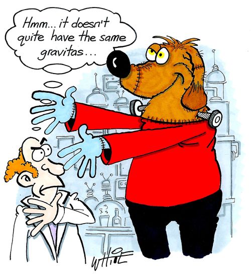 "Hmmm...it doesn't have the same gravitas..."