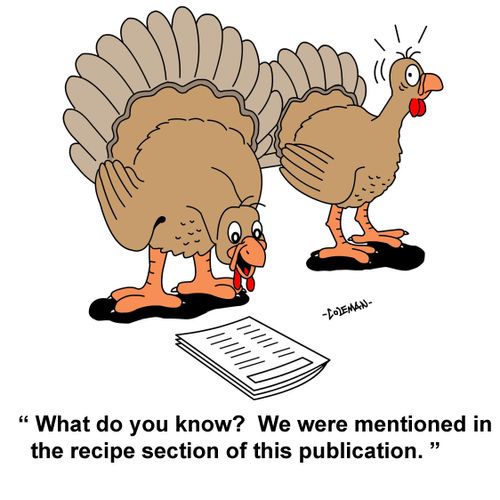 "What do you know? We were mentioned in the recipe section of this publication."