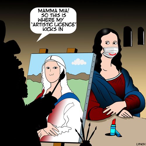 "Mamma Mia! So this is where my 'artistic licence' kicks in."