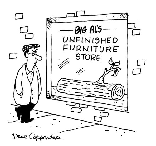 Unfinished furniture store