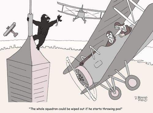 "The whole squadron could be wiped out if he starts throwing poo!"