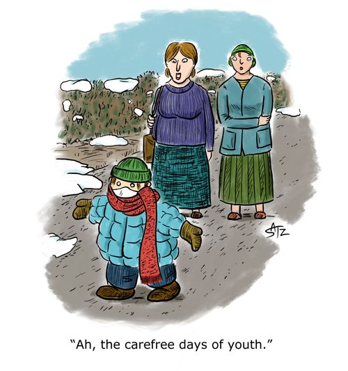 "Ah, the carefree days of youth."