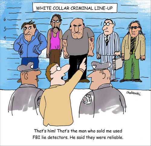"That's him! That's the man who sold me used FBI detectors. He said they were reliable
