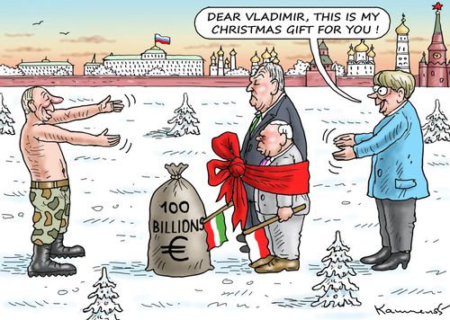 "Dear Vladimir, this is my Christmas gift for you!"