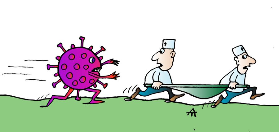 Coronavirus chasing two healthcare workers