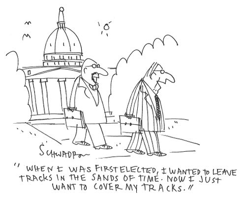 Politician wants to cover his tracks