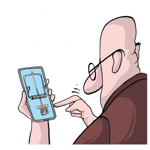 Spam traps on mobiles