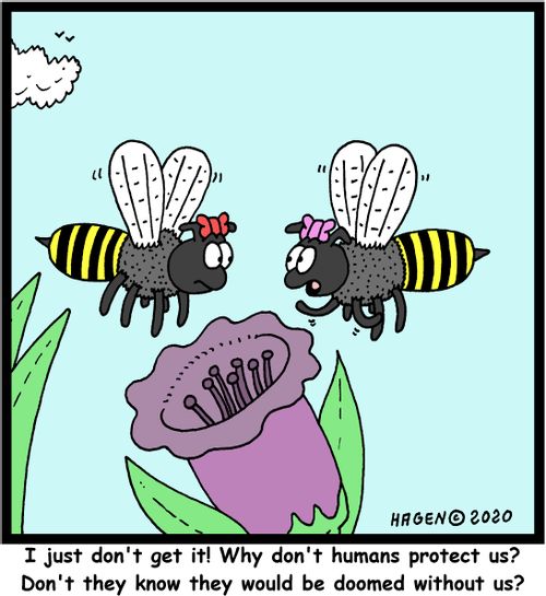 "I just don't get it! Why don't humans protect us? Don't they know they would be doomed without us?"