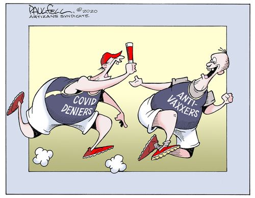 Covid deniers and anti-vaxxers