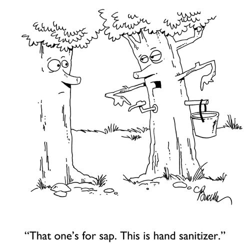 "That one's for sap. This is hand sanitizer."