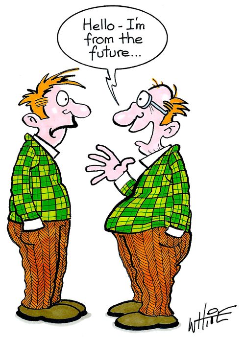 "Hello - I'm from the future..."