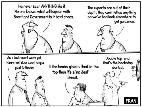 "I've never seen anything like it. No one knows what will happen with Brexit and Government is in total chaos."