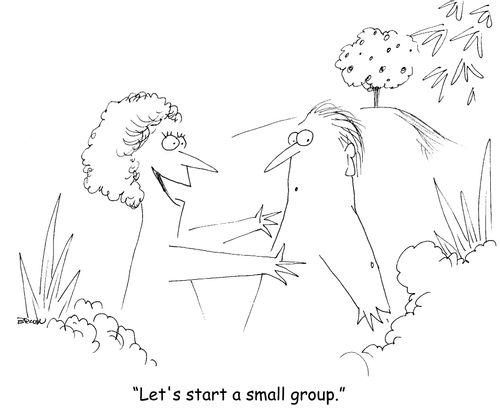 "Let's start a small group." 
