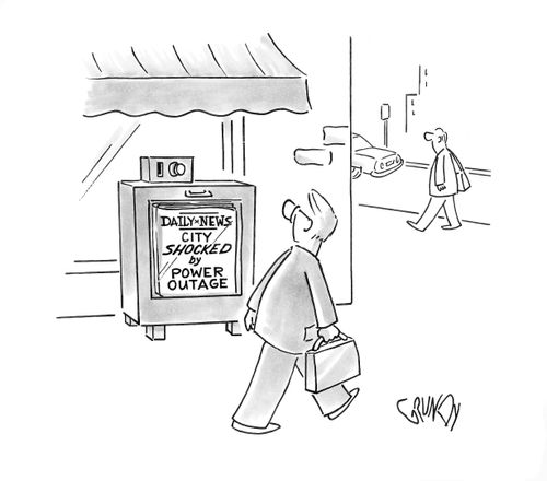 Daily News: City shocked by power outage.
